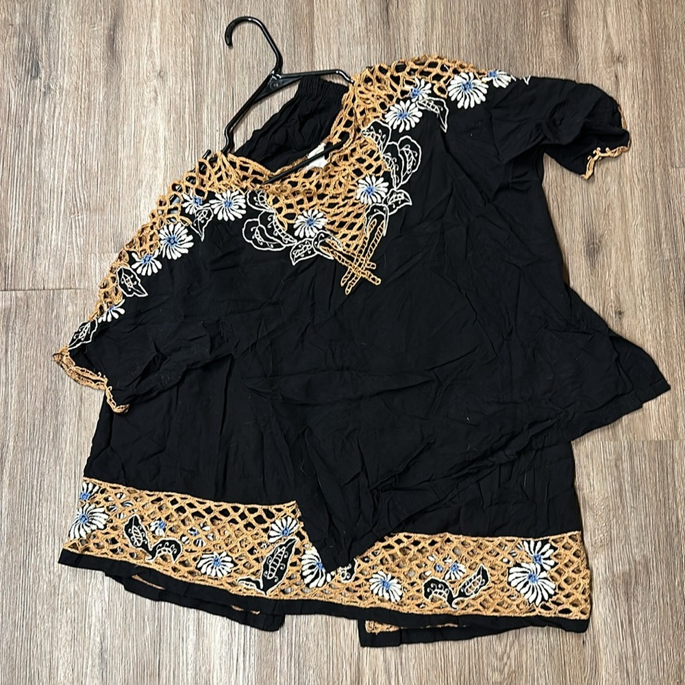 Black Skirt and Top Set